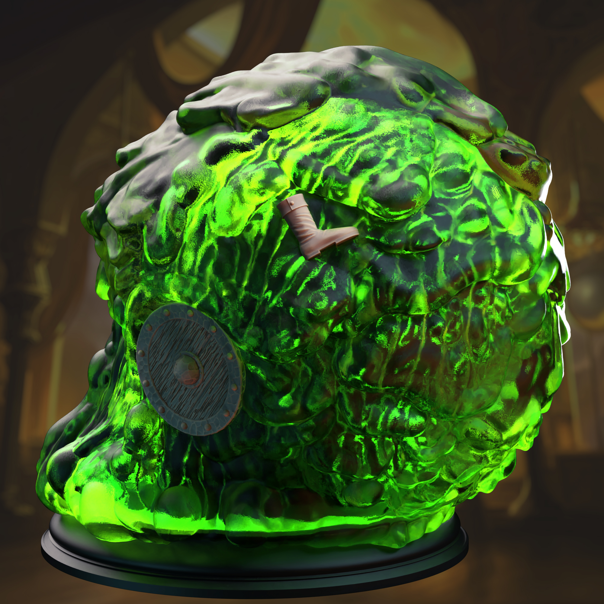 Gelatinous SPHERE - Large DnD Monsters and Creature